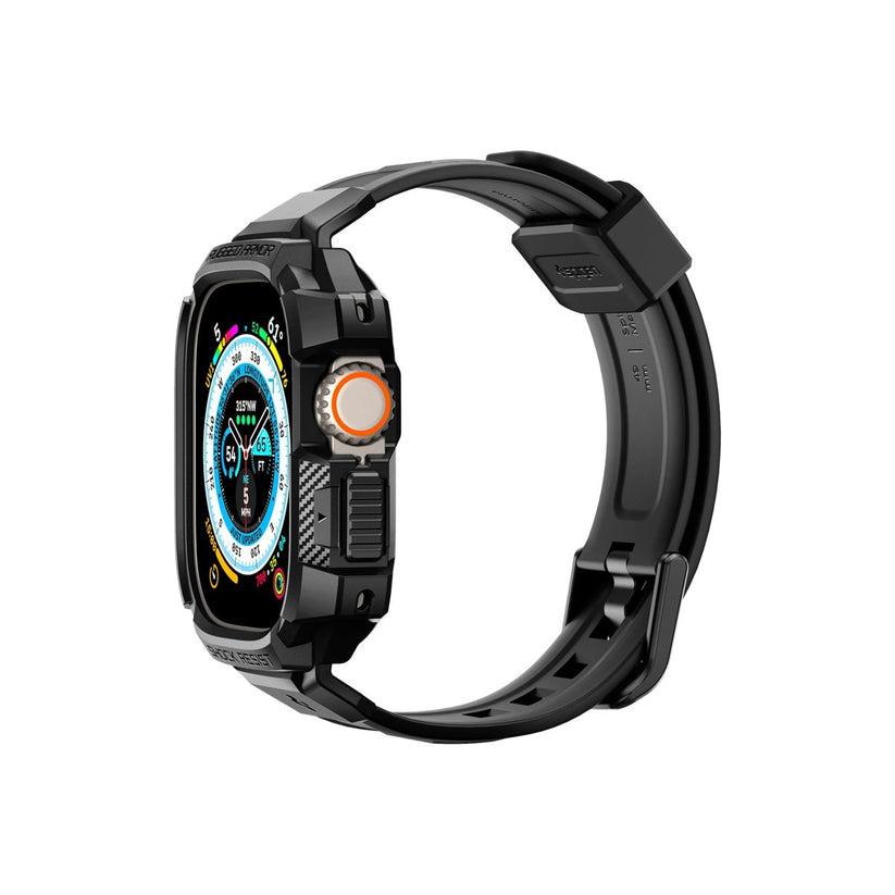 Řemínek pro Apple Watch Ultra 49 mm Spigen Rugged Armor Pro - černý - bonami.click