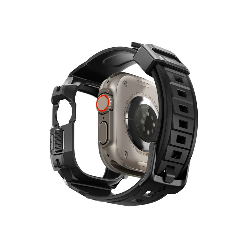 Řemínek pro Apple Watch Ultra 49 mm Spigen Rugged Armor Pro - černý - bonami.click