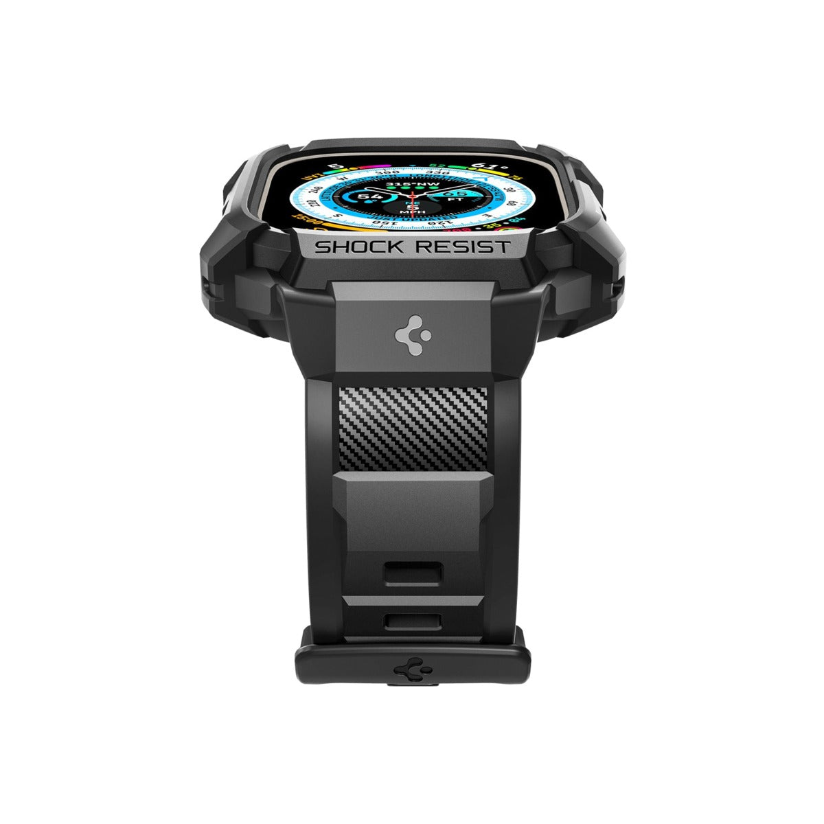 Řemínek pro Apple Watch Ultra 49 mm Spigen Rugged Armor Pro - černý - bonami.click