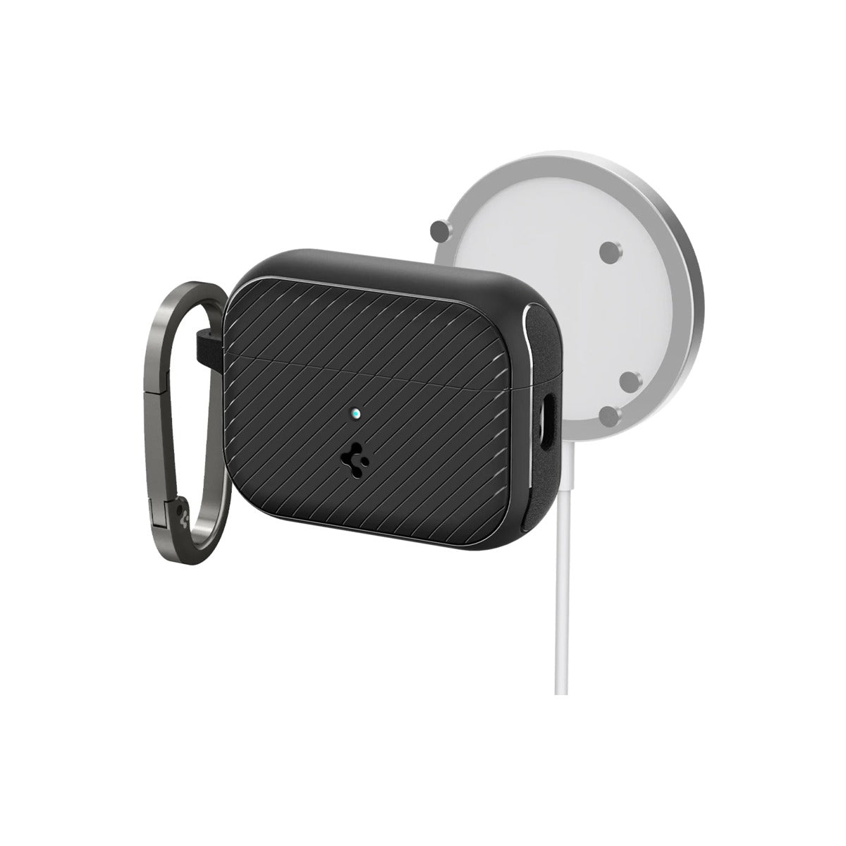 Obal pro AirPods Pro 2. gen Spigen Mag Armor s MagSafe - černý - bonami.click