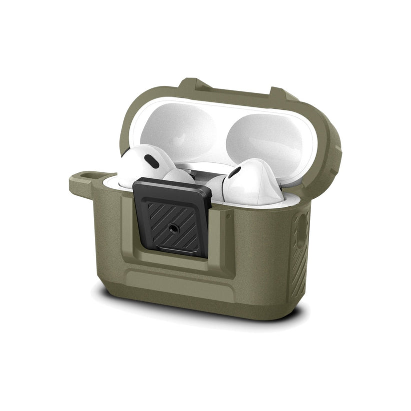 Obal pro AirPods Pro 2. gen Spigen Lock Fit - zelený - bonami.click