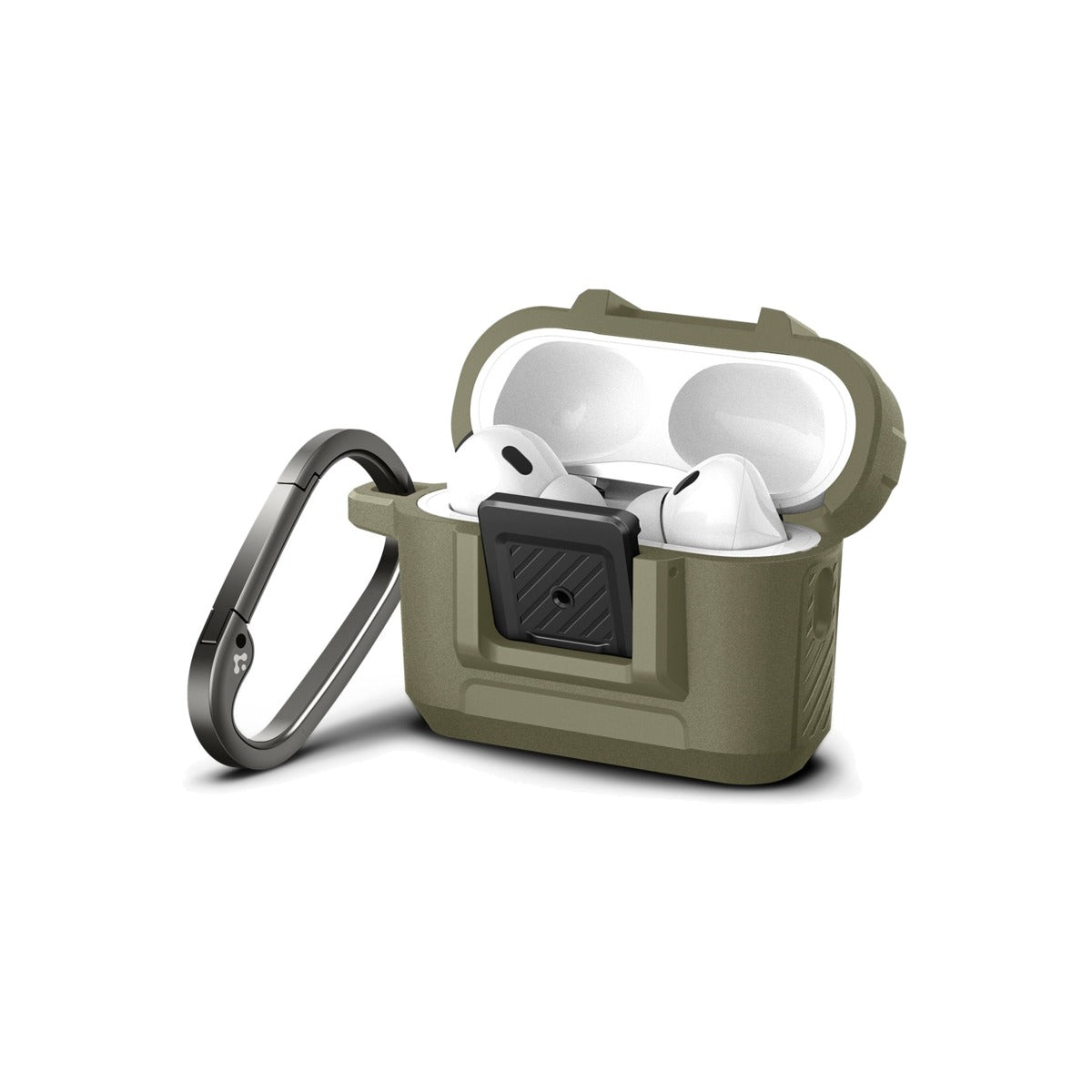 Obal pro AirPods Pro 2. gen Spigen Lock Fit - zelený - bonami.click