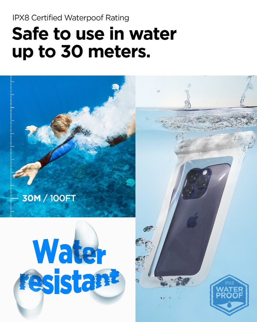 Vodotěsné pouzdro Spigen Aqua Shield A601 - bílé - bonami.click