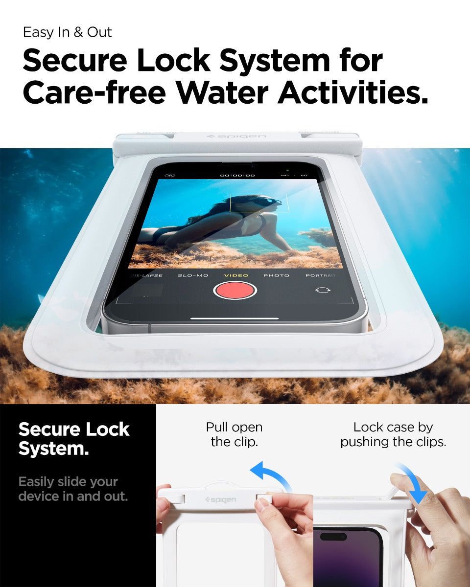 Vodotěsné pouzdro Spigen Aqua Shield A601 - bílé - bonami.click