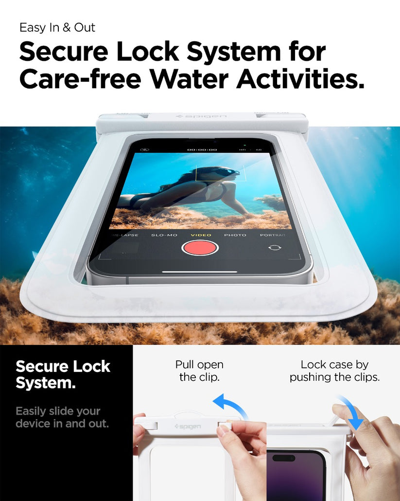 Vodotěsné pouzdro Spigen Aqua Shield A601 - bílé - bonami.click