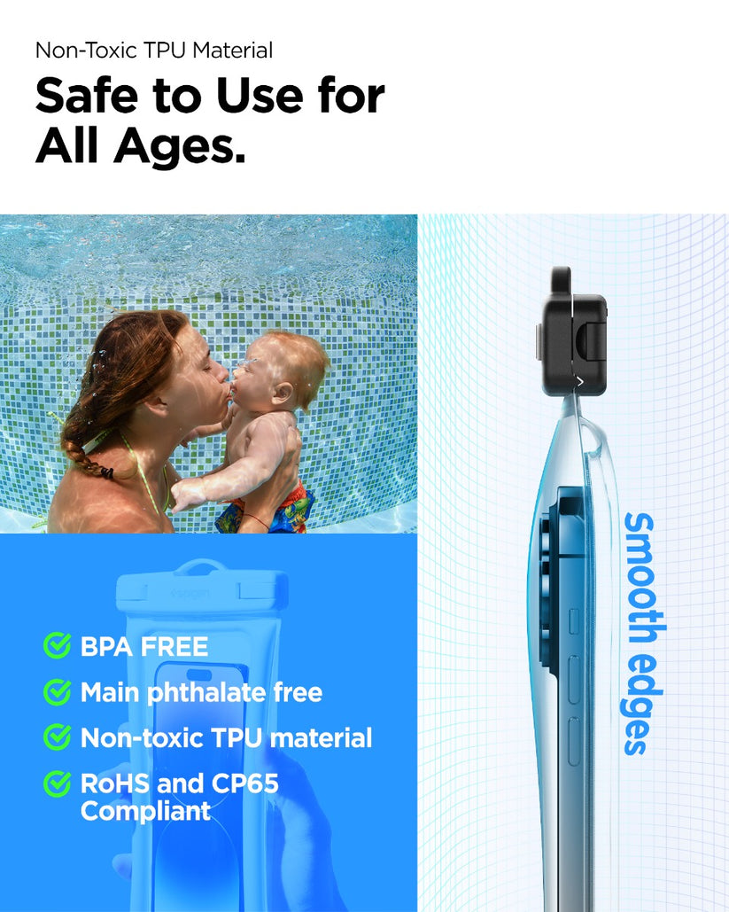 Vodotěsné plovoucí pouzdro Spigen Aqua Shield A610 - bílé - bonami.click