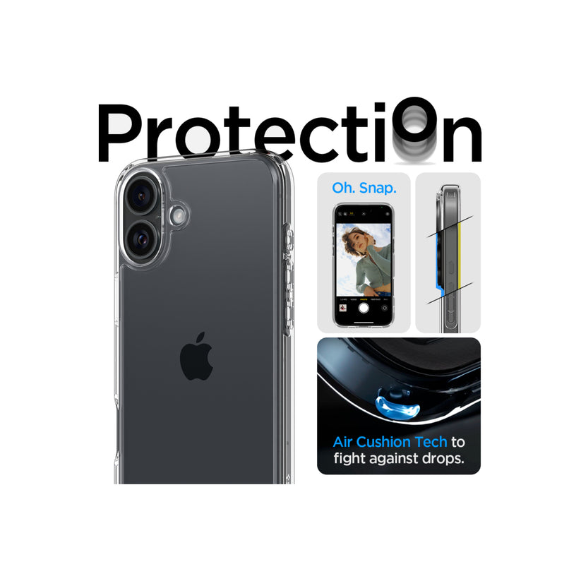 Kryt pro iPhone 16 Spigen Crystal Hybrid - průhledný - bonami.click
