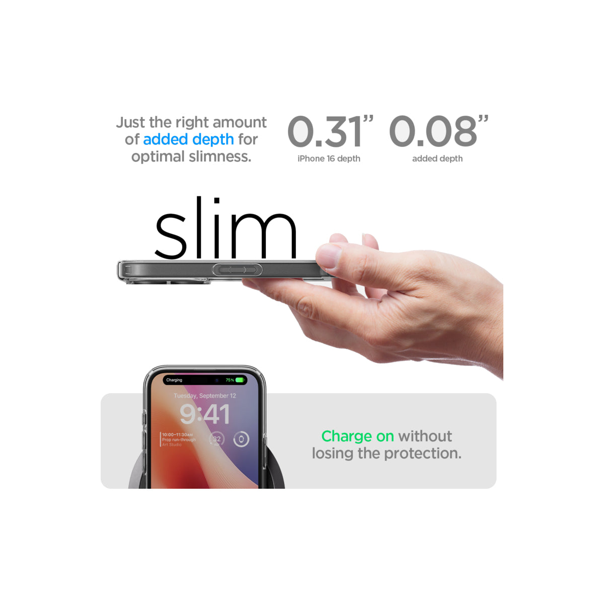 Kryt pro iPhone 16 Spigen Crystal Hybrid - průhledný - bonami.click