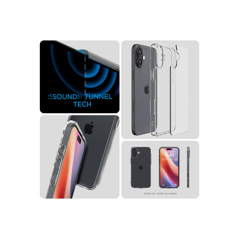 Kryt pro iPhone 16 Spigen Crystal Hybrid - průhledný - bonami.click