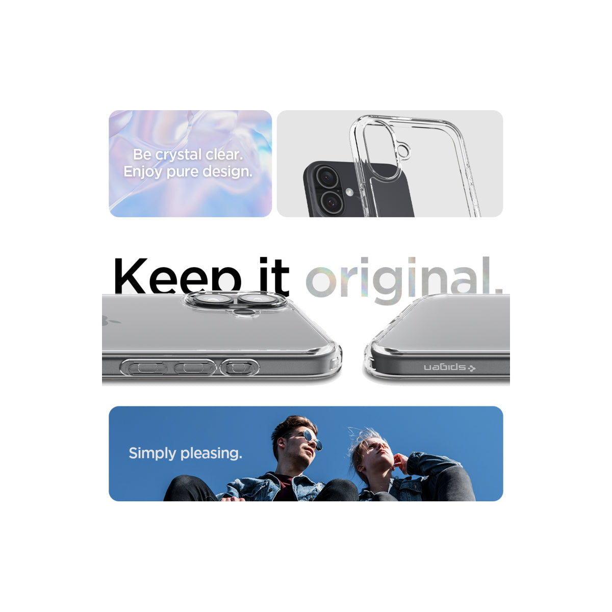Kryt pro iPhone 16 Spigen Crystal Hybrid - průhledný - bonami.click