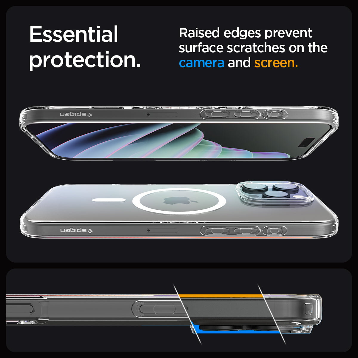 Kryt pro iPhone 16 Pro Spigen Crystal Flex MagSafe - průhledný - bonami.click