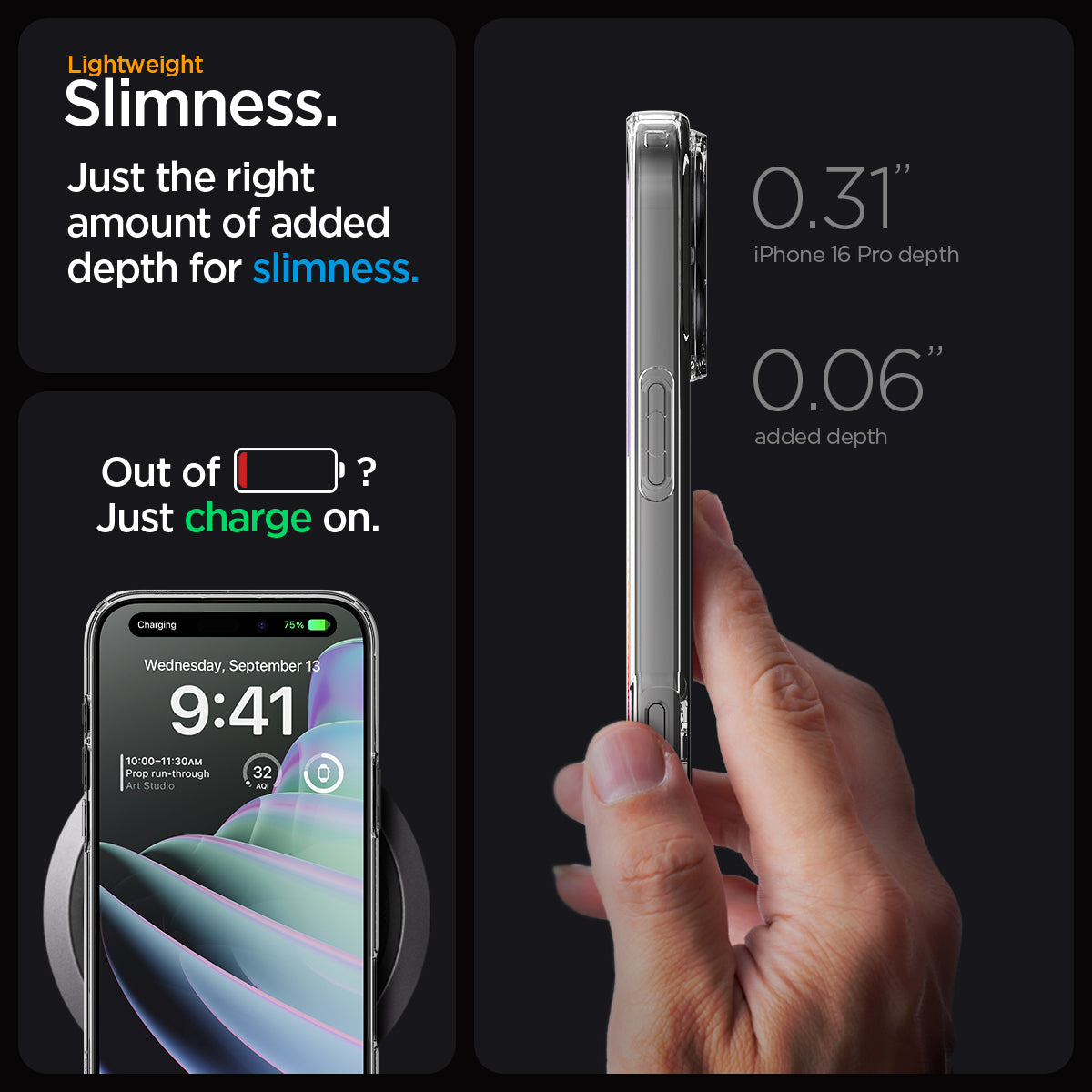 Kryt pro iPhone 16 Pro Spigen Crystal Flex MagSafe - průhledný - bonami.click
