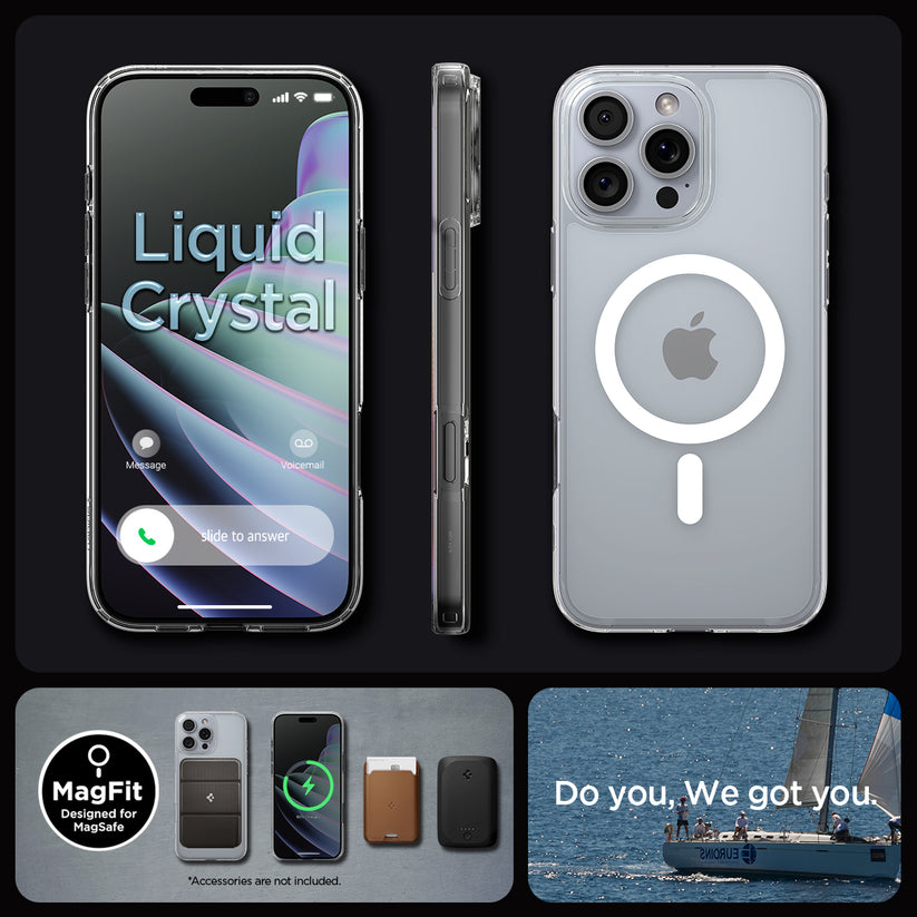 Kryt pro iPhone 16 Pro Spigen Crystal Flex MagSafe - průhledný - bonami.click