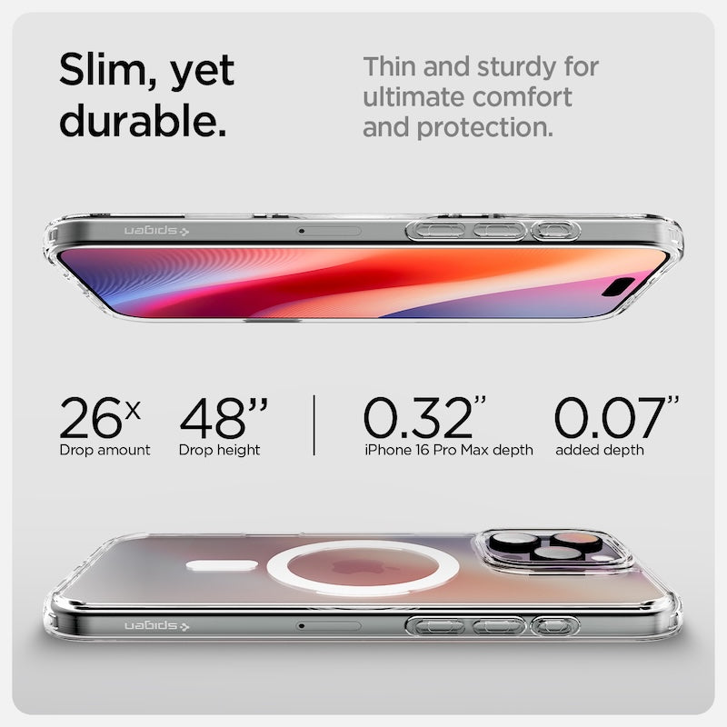 MagSafe kryt pro iPhone 16 Pro Max Spigen Ultra Hybrid T-series - bílý - bonami.click