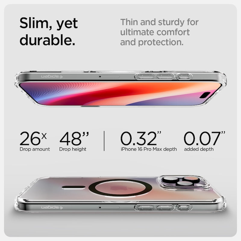 MagSafe kryt pro iPhone 16 Pro Max Spigen Ultra Hybrid T-series - šedý - bonami.click