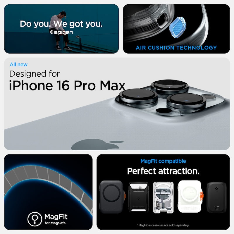 MagSafe kryt pro iPhone 16 Pro Max Spigen Ultra Hybrid T-series - černý - bonami.click