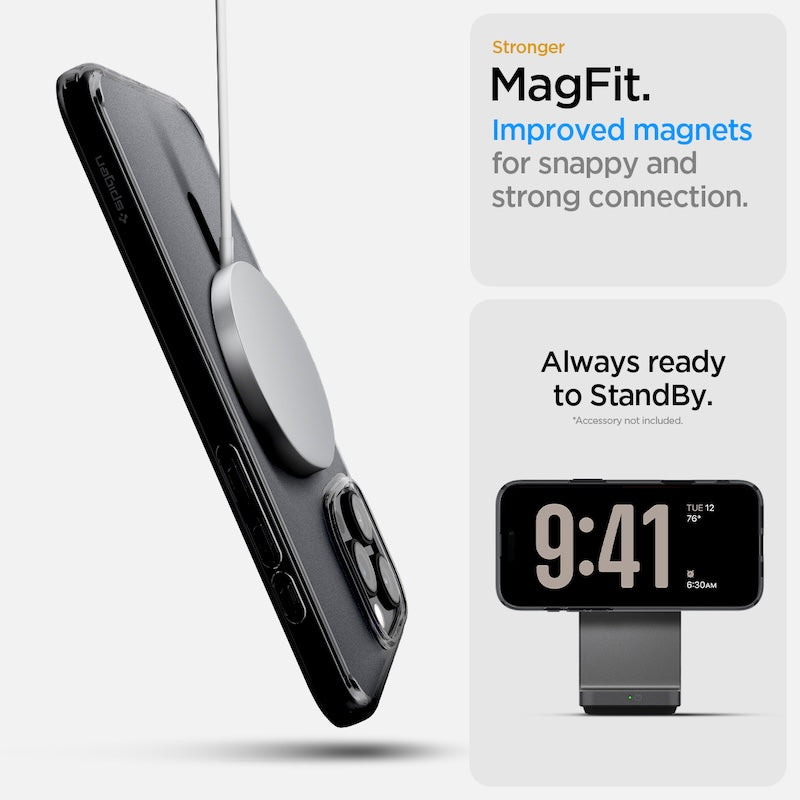 MagSafe kryt pro iPhone 16 Pro Spigen Ultra Hybrid T-series - černý - bonami.click