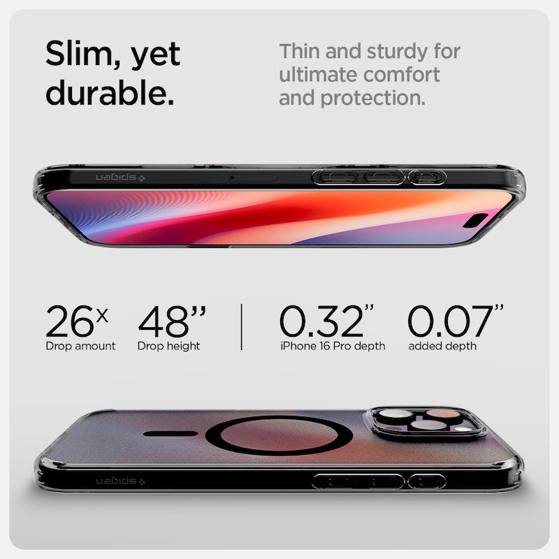 MagSafe kryt pro iPhone 16 Pro Spigen Ultra Hybrid T-series - černý - bonami.click