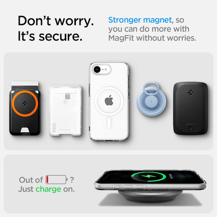 MagSafe kryt pro iPhone 16e Spigen Crystal Flex - průhledný - bonami.click