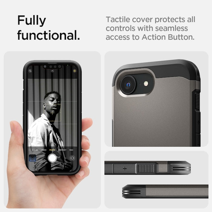 MagSafe kryt pro iPhone 16e Spigen Tough Armor - šedý - bonami.click