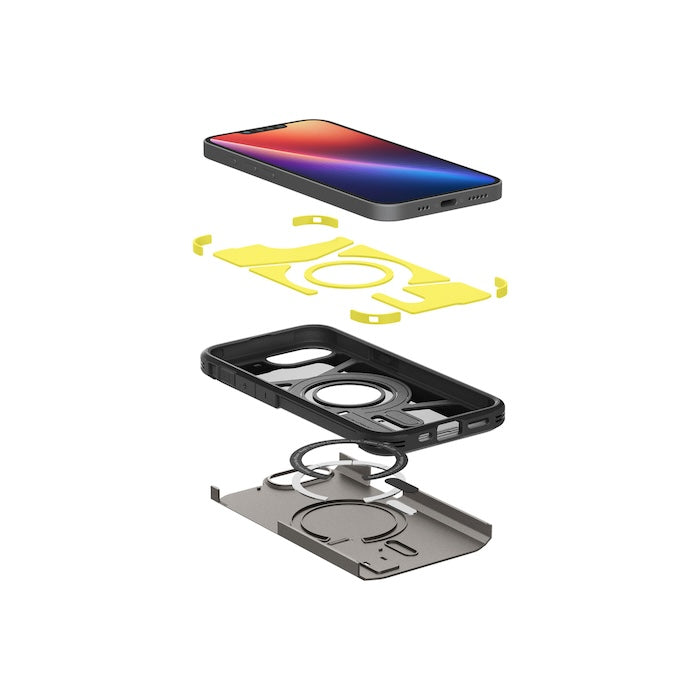MagSafe kryt pro iPhone 16e Spigen Tough Armor - šedý - bonami.click