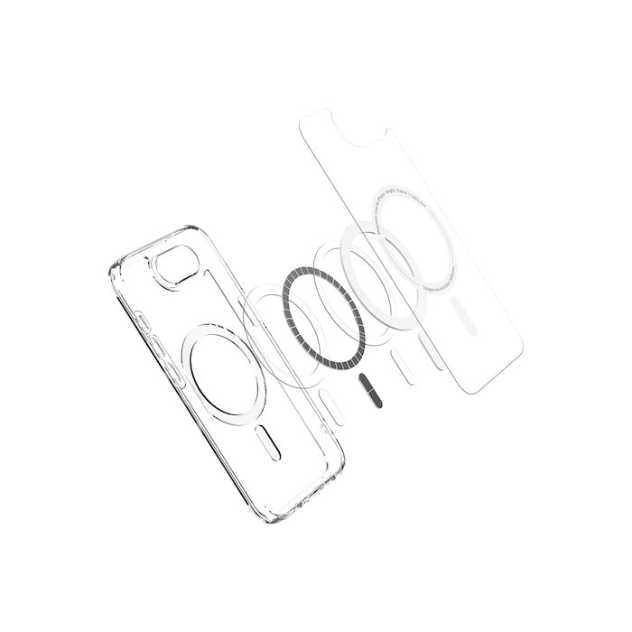 MagSafe kryt pro iPhone 16e Spigen Ultra Hybrid - průhledný - bonami.click