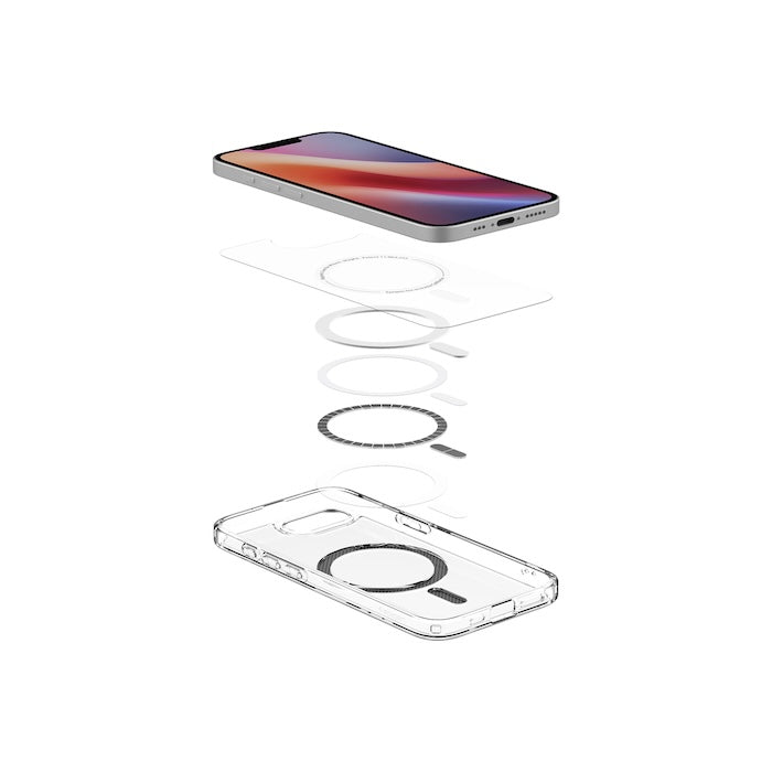 MagSafe kryt pro iPhone 16e Spigen Ultra Hybrid - průhledný karbon - bonami.click