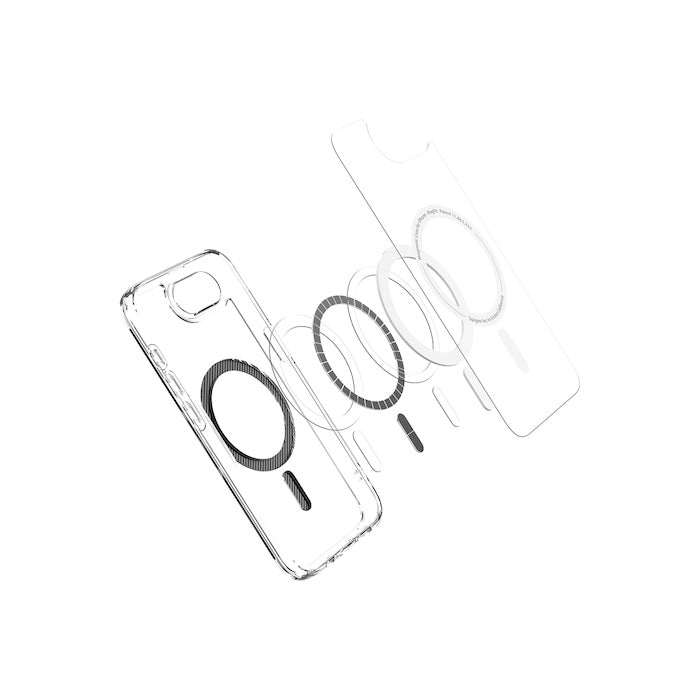 MagSafe kryt pro iPhone 16e Spigen Ultra Hybrid - průhledný karbon - bonami.click