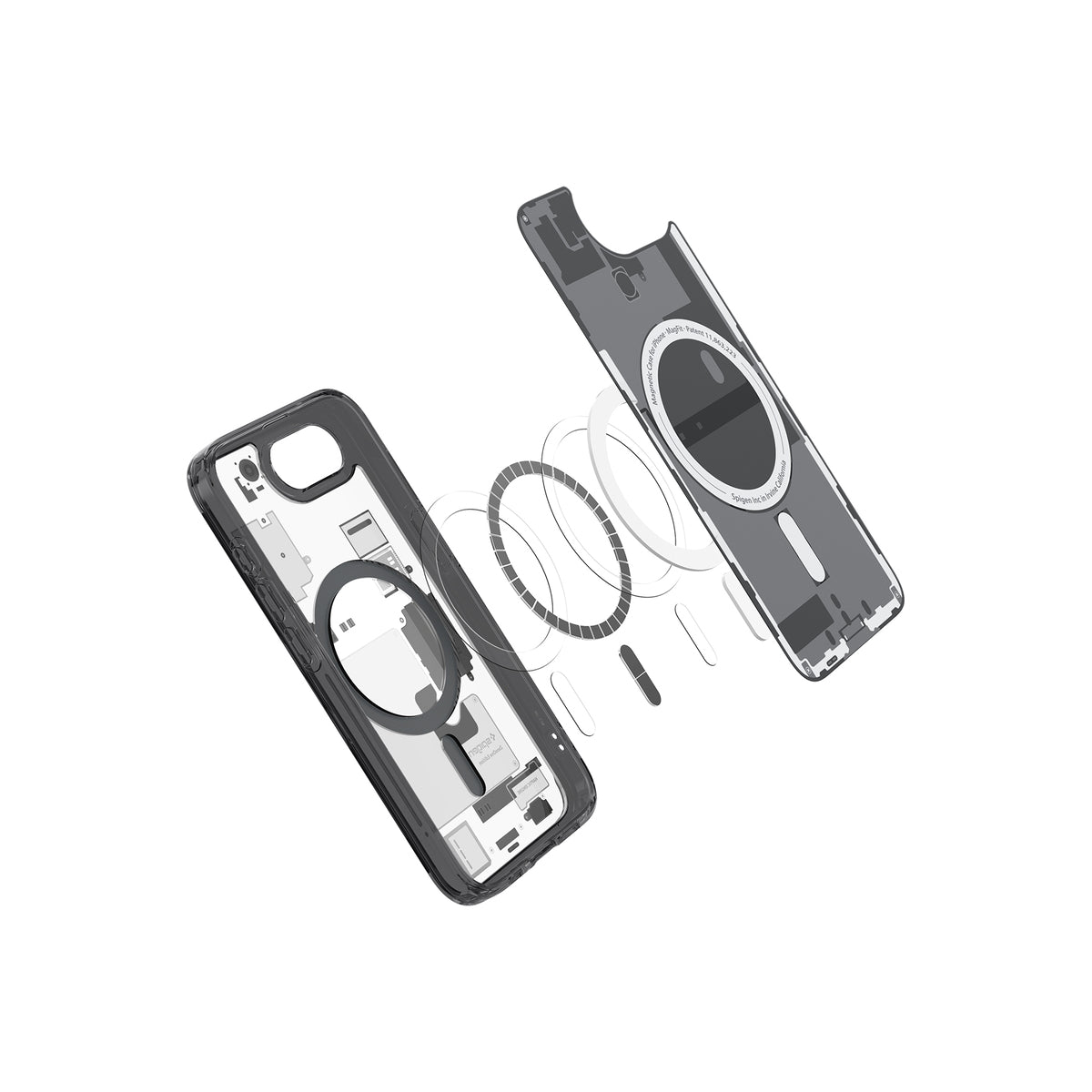 MagSafe kryt pro iPhone 16e Spigen Ultra Hybrid - zero one black - bonami.click