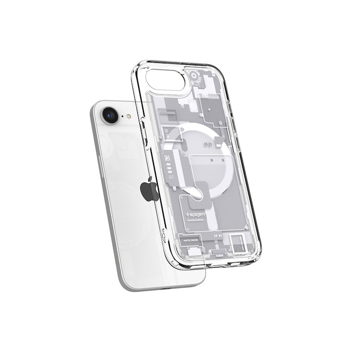 MagSafe kryt pro iPhone 16e Spigen Ultra Hybrid - zero one white - bonami.click