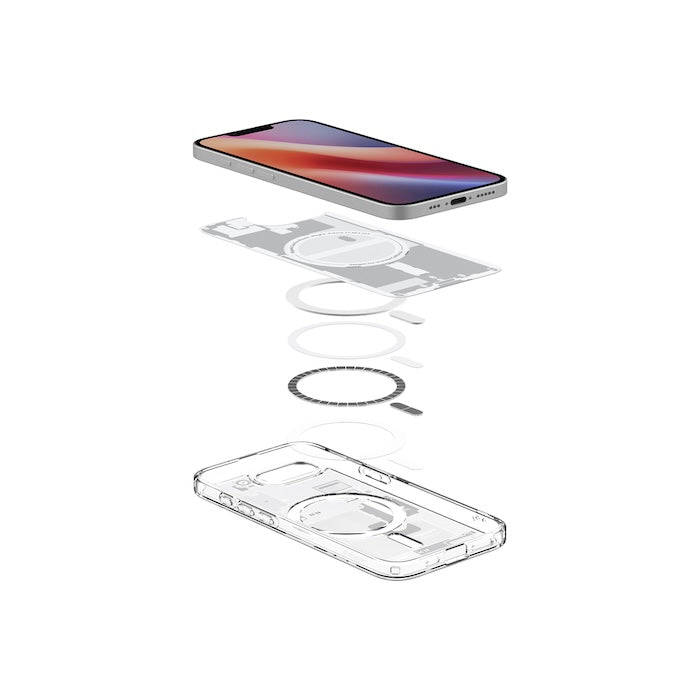 MagSafe kryt pro iPhone 16e Spigen Ultra Hybrid - zero one white - bonami.click