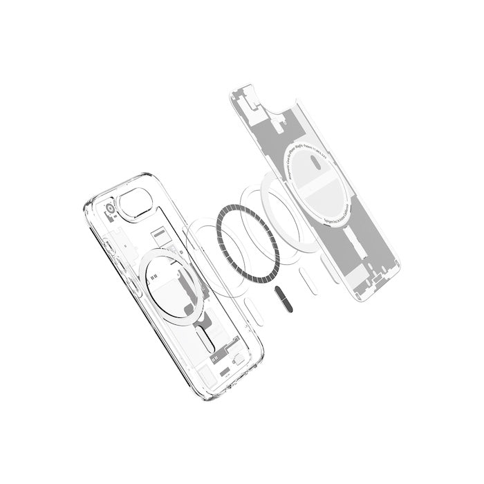 MagSafe kryt pro iPhone 16e Spigen Ultra Hybrid - zero one white - bonami.click