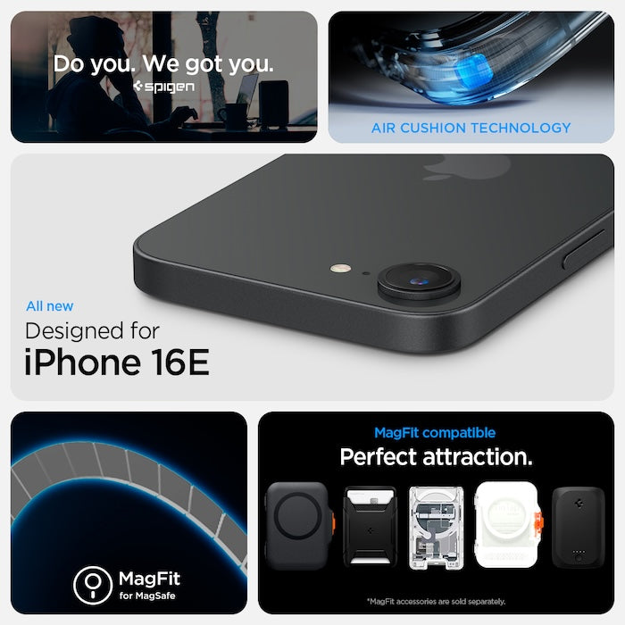 MagSafe kryt pro iPhone 16e Spigen Ultra Hybrid S - bílý - bonami.click