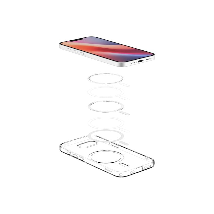 MagSafe kryt pro iPhone 16e Spigen Liquid Crystal - průhledný - bonami.click