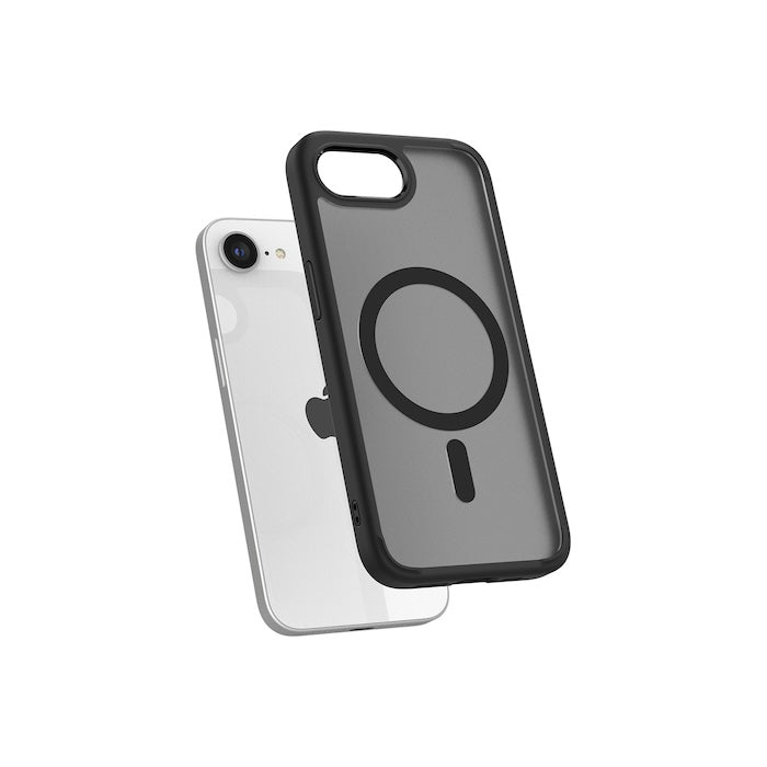 MagSafe kryt pro iPhone 16e Spigen Crystal Hybrid - černý - bonami.click
