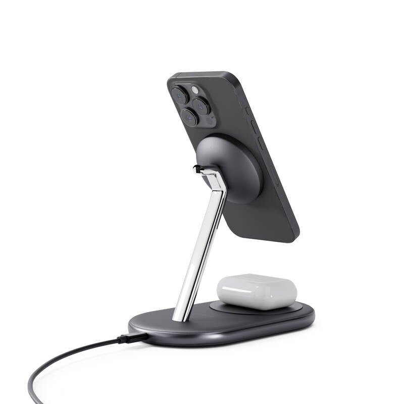 Bezdrátová nabíječka Epico UltraBase Qi2 2in1 Wireless Charging Stand - černá