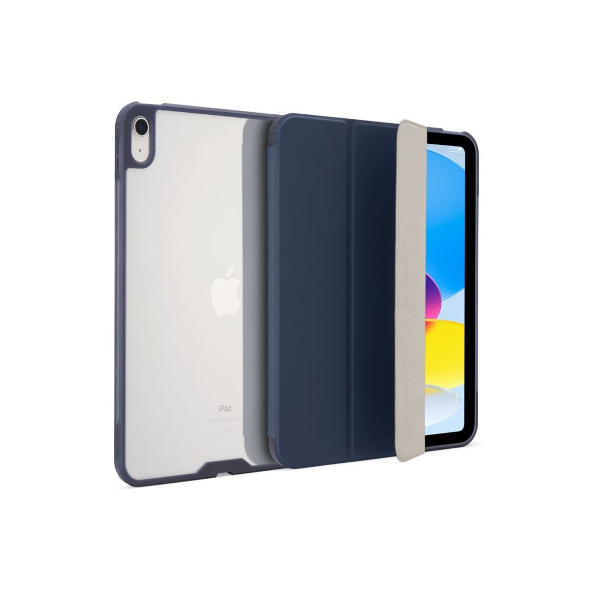 Pouzdro pro iPad (A16/22) Pipetto Origami No7 Tri-Folio Case - tmavě modré