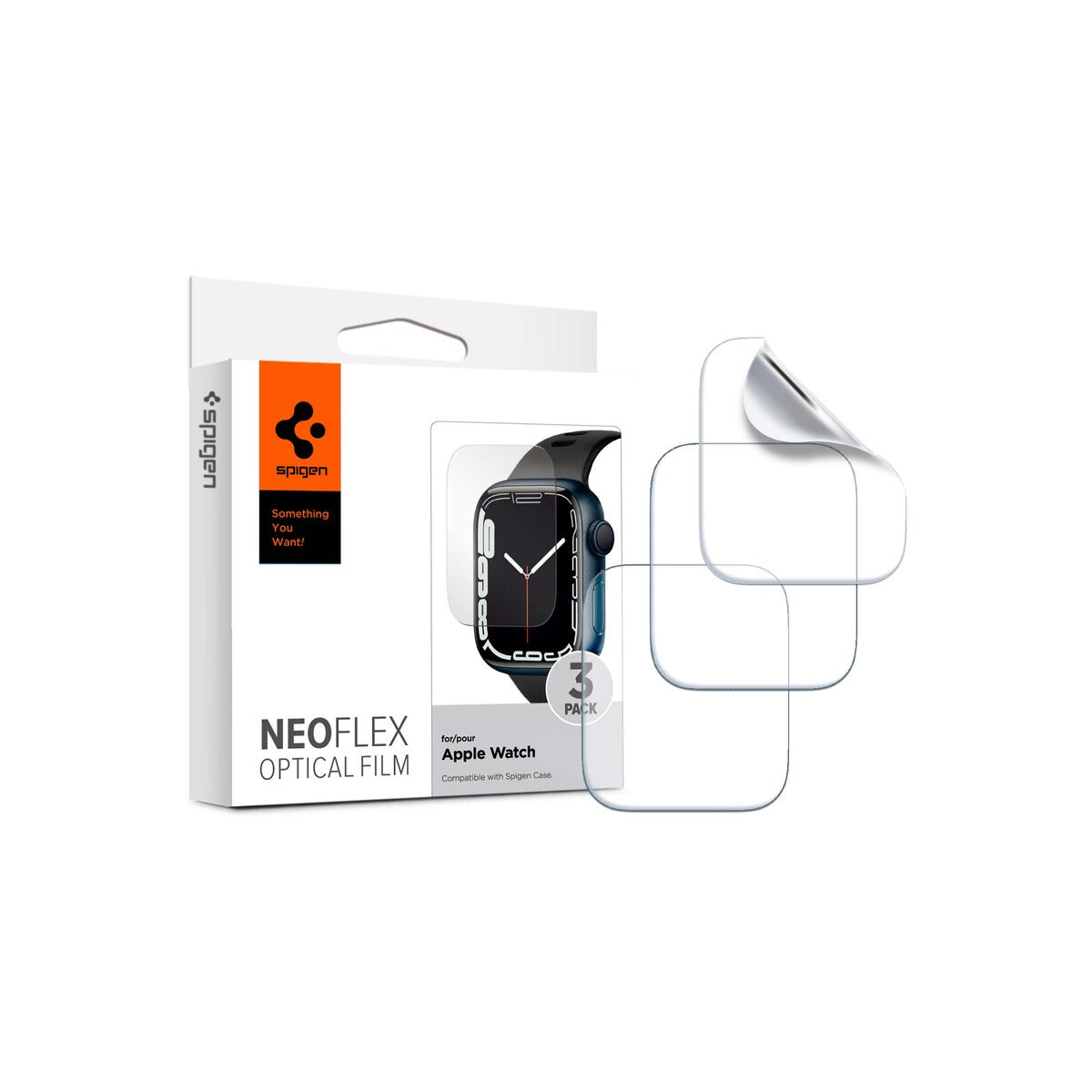 Sada ochranných fólií na Apple Watch 45 mm Spigen Film Neo Flex - bonami.click