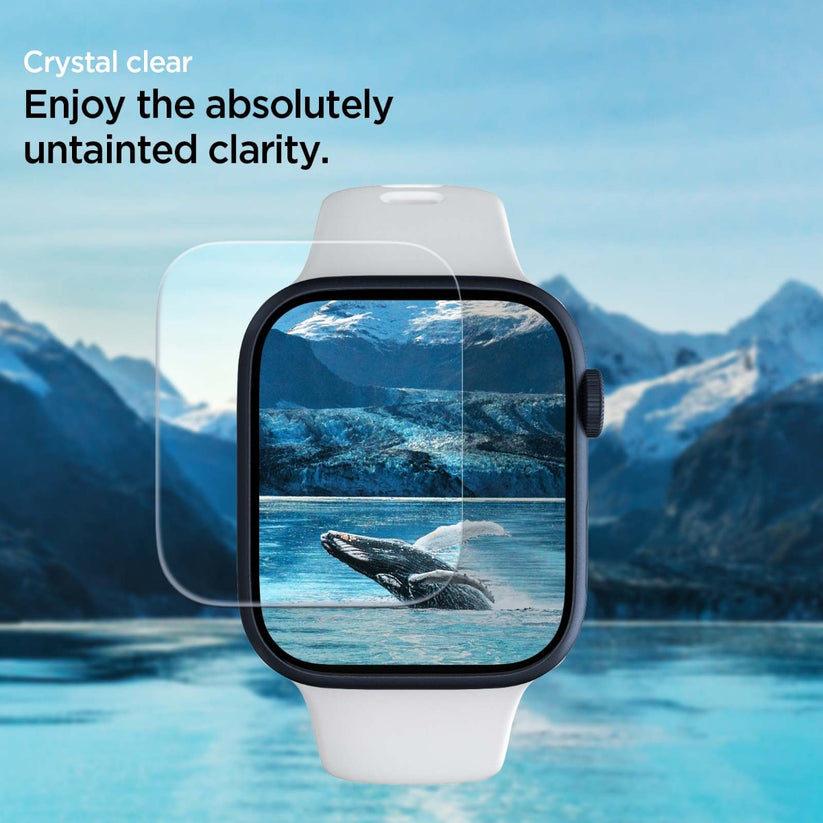 Sada ochranných fólií na Apple Watch 45 mm Spigen Film Neo Flex - bonami.click