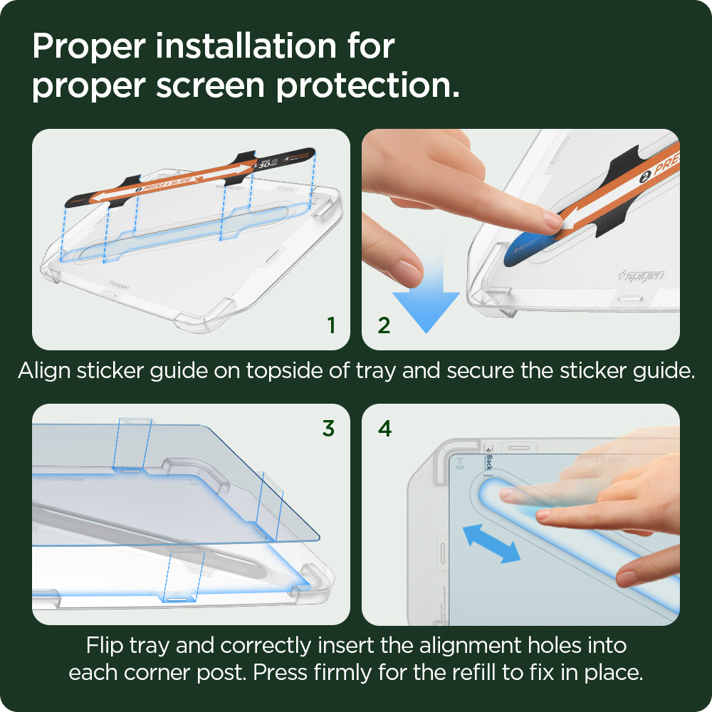 Doplňující ochranné sklo na displej Spigen Tesla EZ Fit Refill Anti Glare Screen Protector - bonami.click