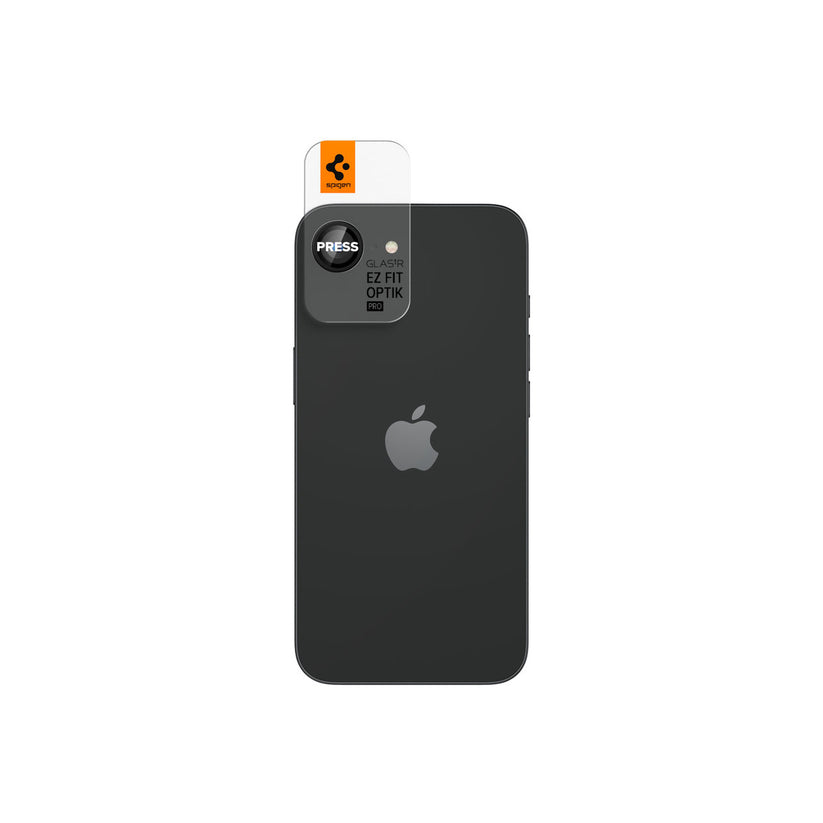 Ochranné sklo na čočku pro iPhone 16e Spigen Glass tR EZ Fit Optik Pro (2ks) - černé - bonami.click