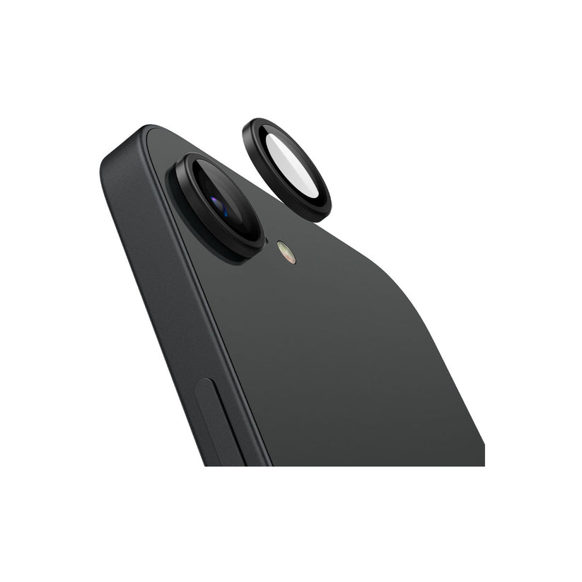 Ochranné sklo na čočku pro iPhone 16e Spigen Glass tR EZ Fit Optik Pro (2ks) - černé - bonami.click