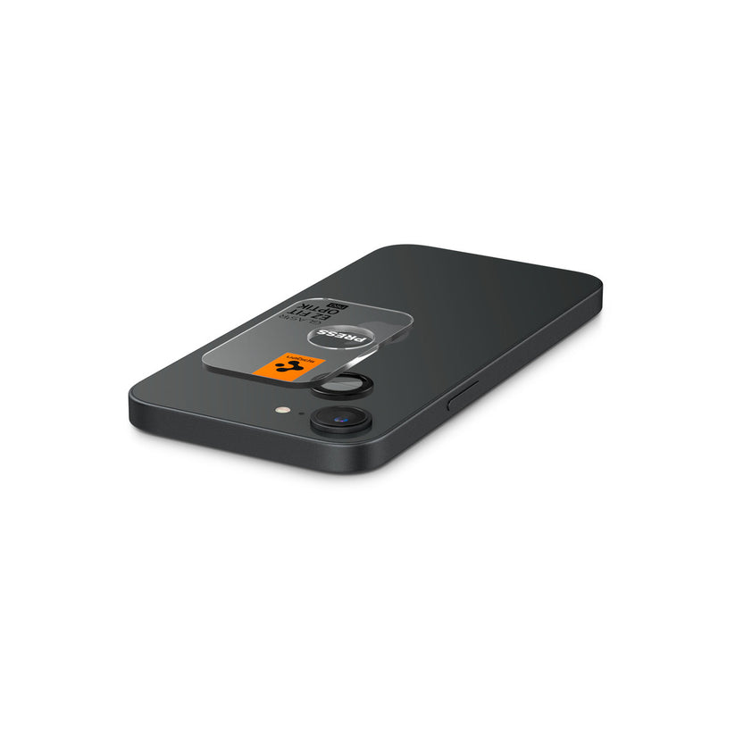 Ochranné sklo na čočku pro iPhone 16e Spigen Glass tR EZ Fit Optik Pro (2ks) - černé - bonami.click