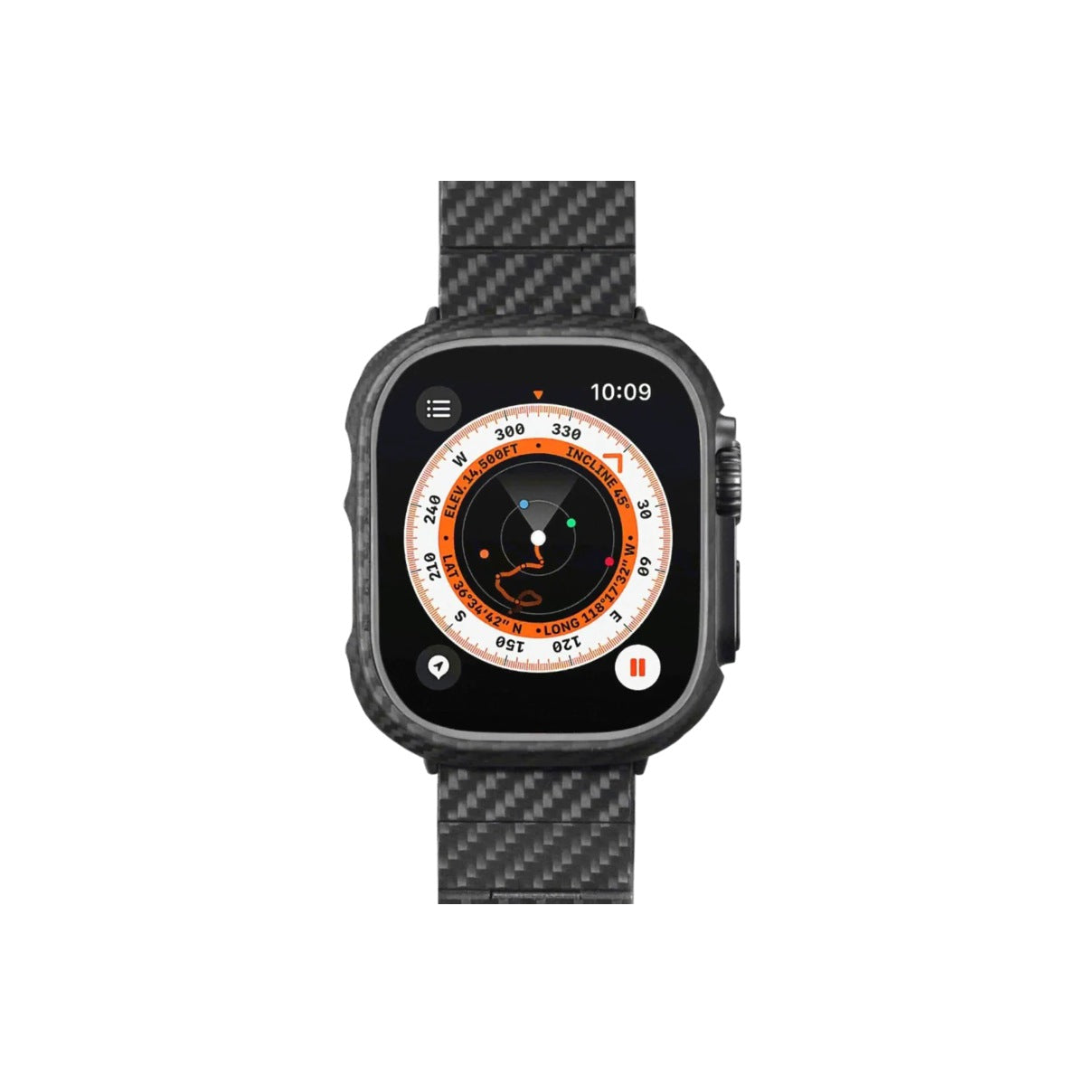 Ultra tenký kryt pro Apple Watch Ultra Pitaka Air - černý - bonami.click