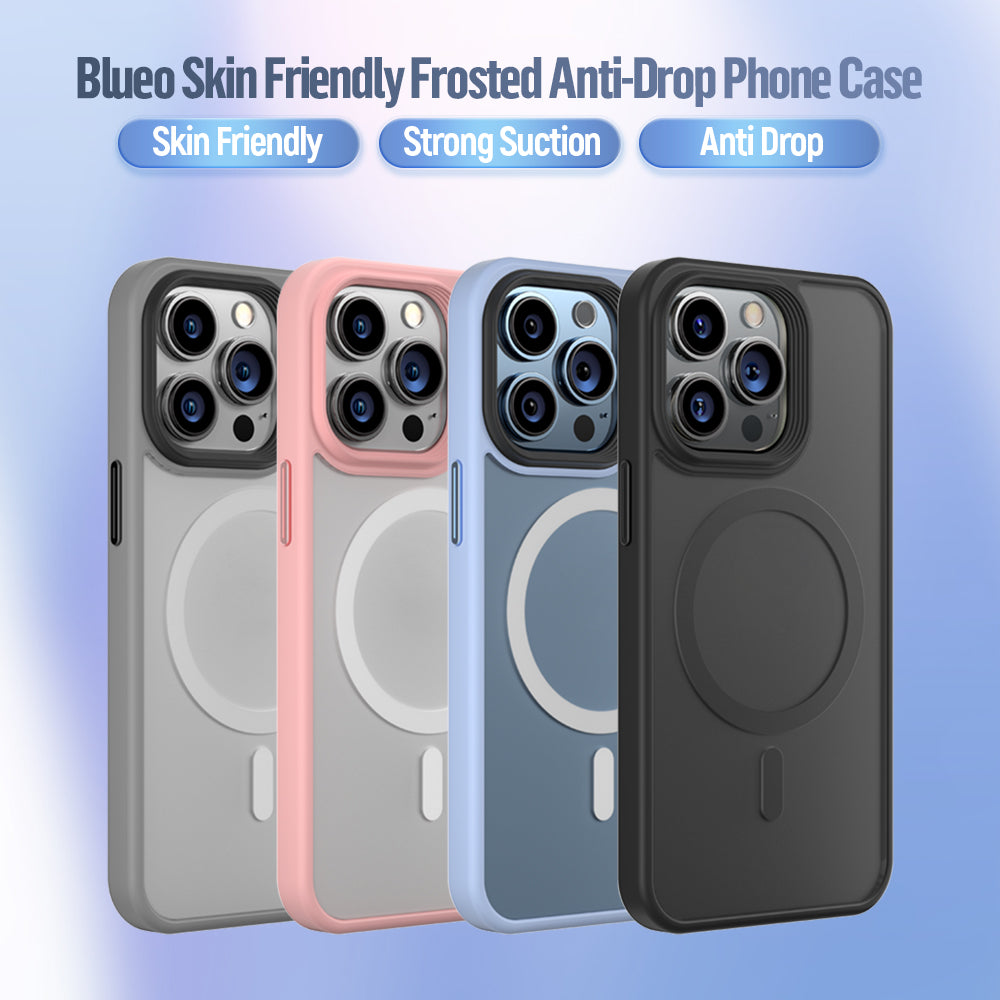 MagSafe kryt na iPhone 16 Plus Blueo Skin Friendly Frosted Case - šedý - bonami.click