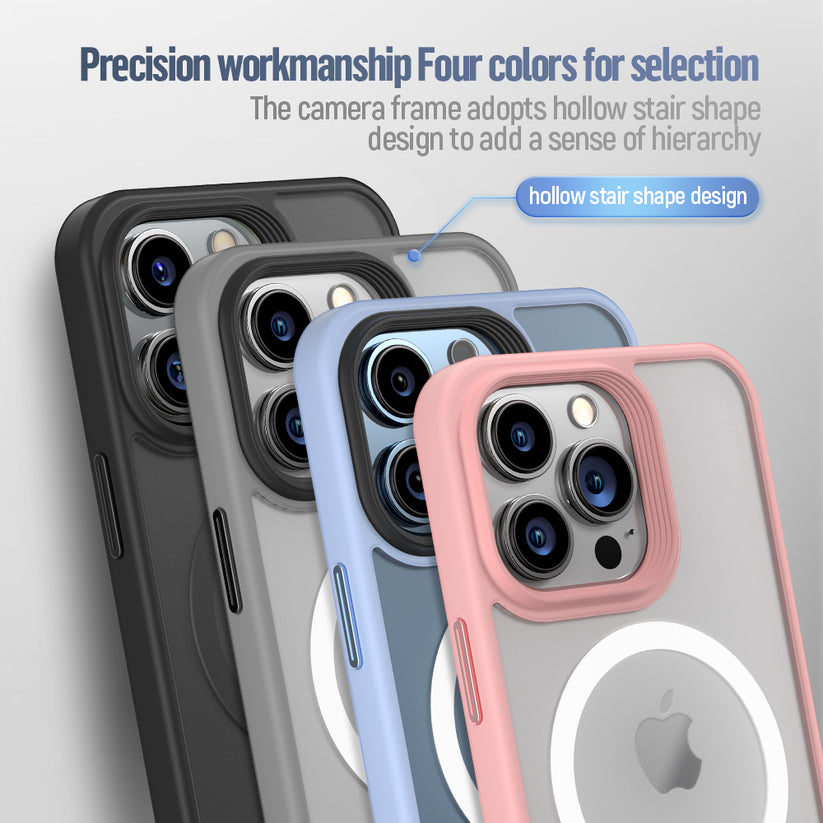 MagSafe kryt na iPhone 16 Pro Max Blueo Skin Friendly Frosted Case - šedý - bonami.click