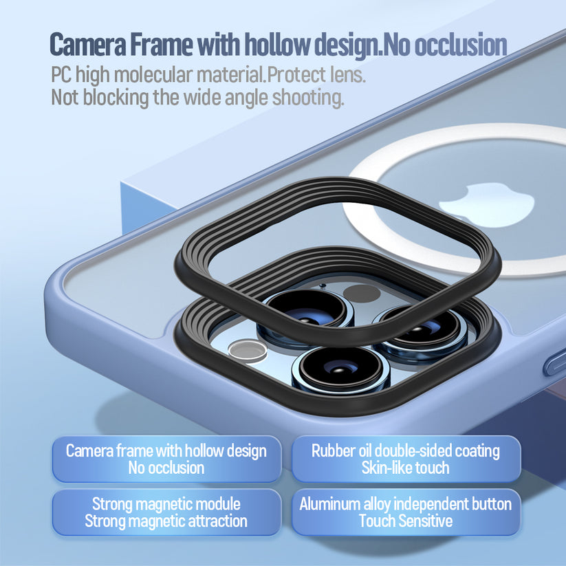 MagSafe kryt na iPhone 16 Plus Blueo Skin Friendly Frosted Case - šedý - bonami.click