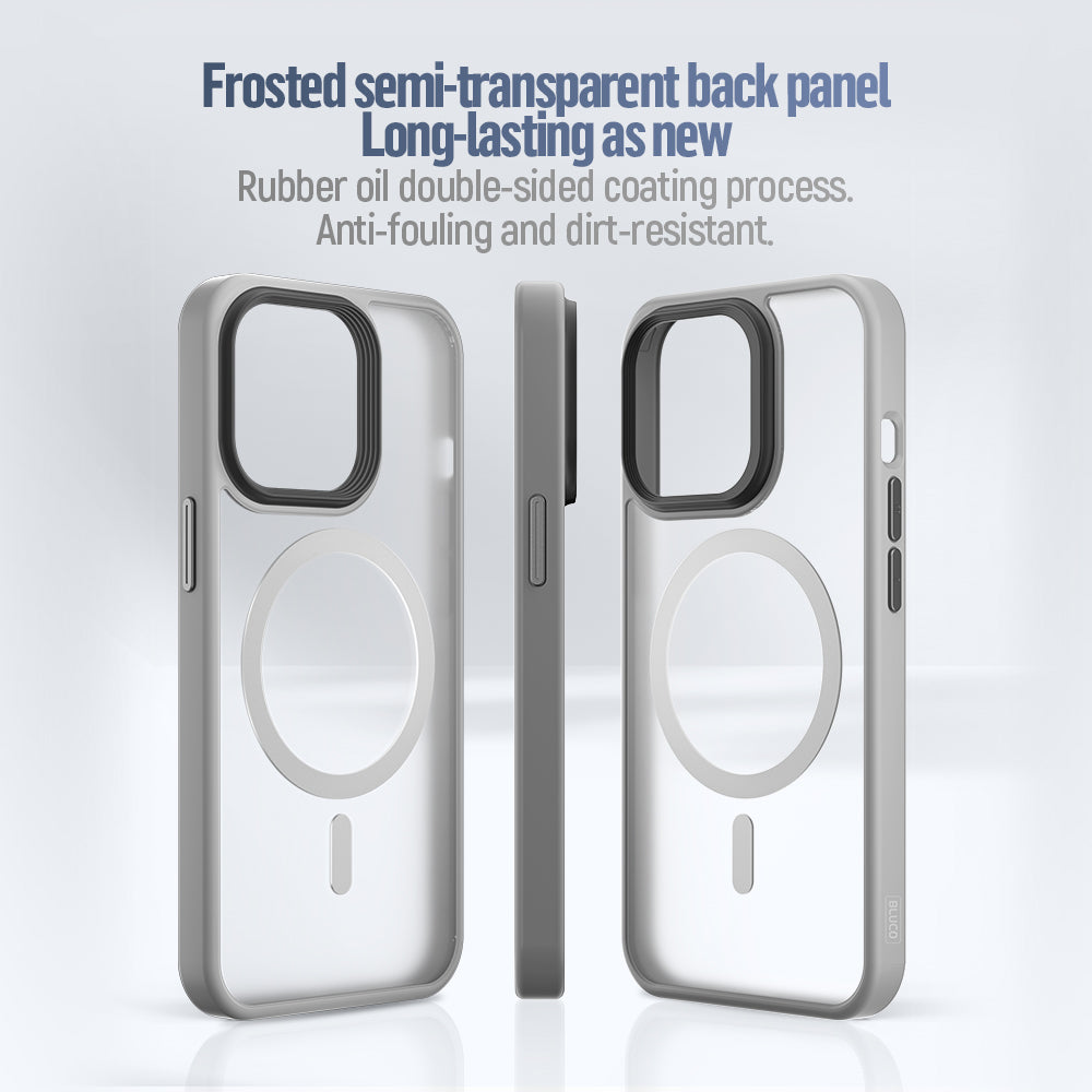 MagSafe kryt na iPhone 16 Plus Blueo Skin Friendly Frosted Case - šedý - bonami.click