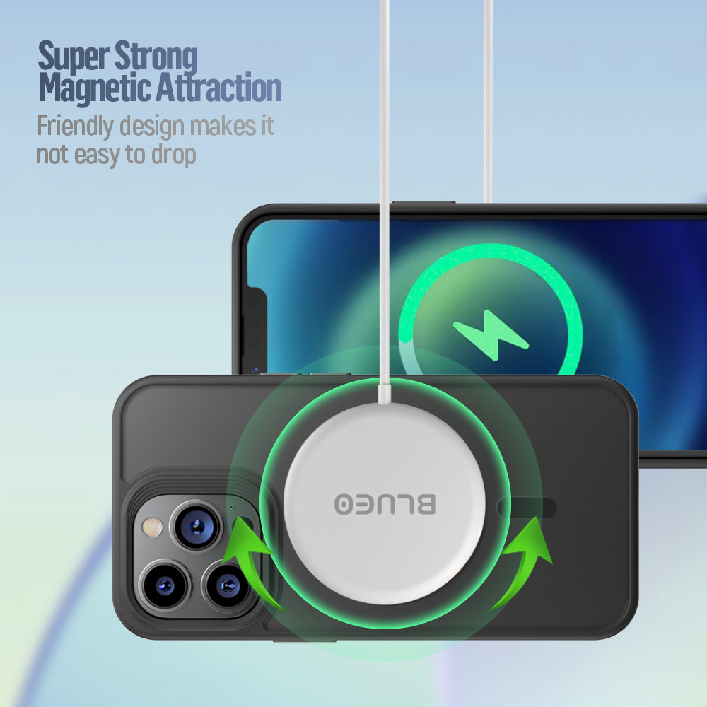 MagSafe kryt na iPhone 16 Plus Blueo Skin Friendly Frosted Case - šedý - bonami.click