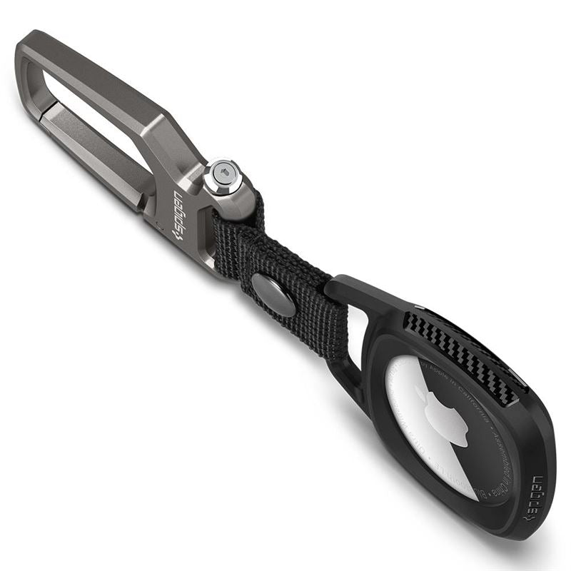 Pouzdro na AirTag Spigen Rugged Armor - černé - bonami.click